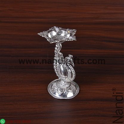 GSB Peacock Panchmuki-Leaf Diya Assorted