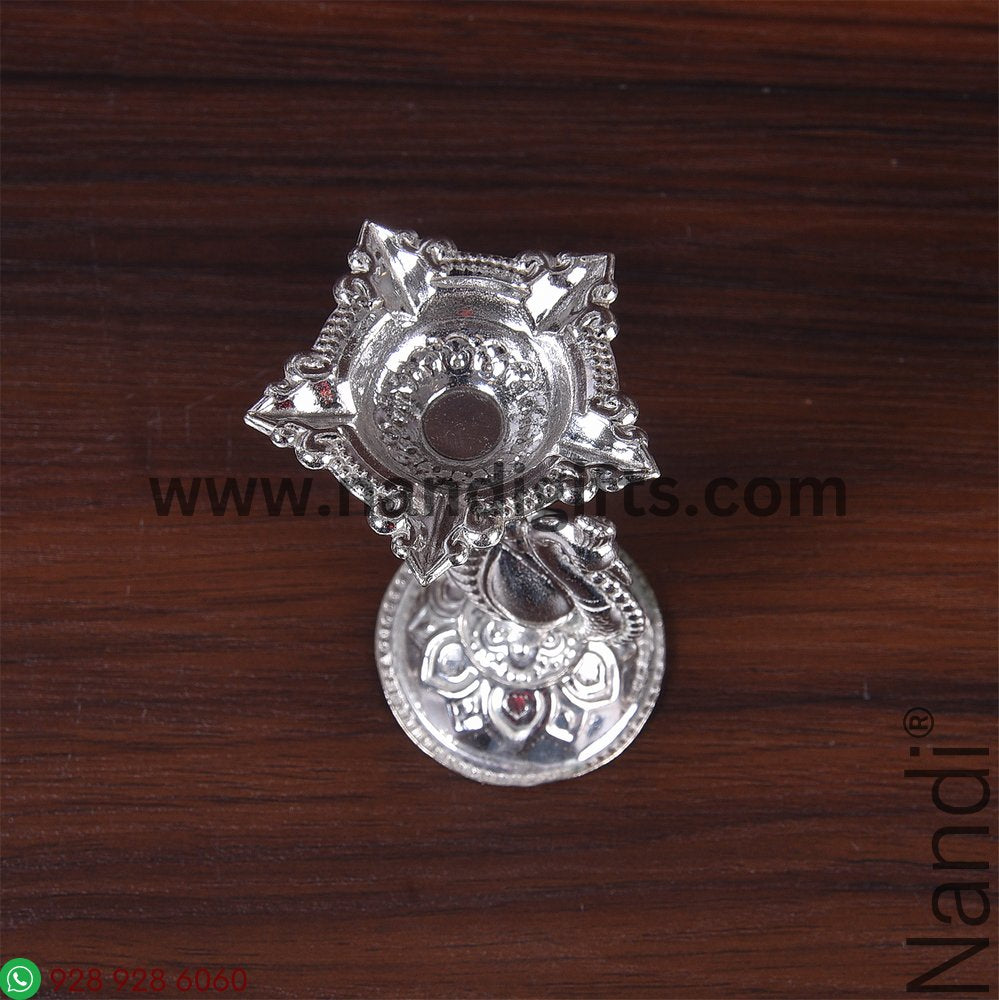 GSB Peacock Panchmuki-Leaf Diya Assorted