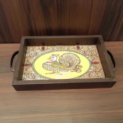 Tanjore-Pichwai Prints Wooden Trays 6X9