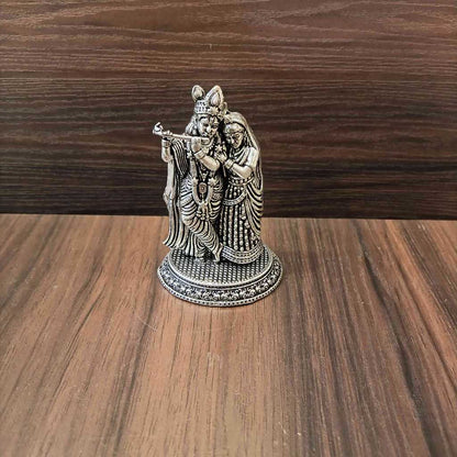 Antiq German Silver Radahkrishna 3Inch