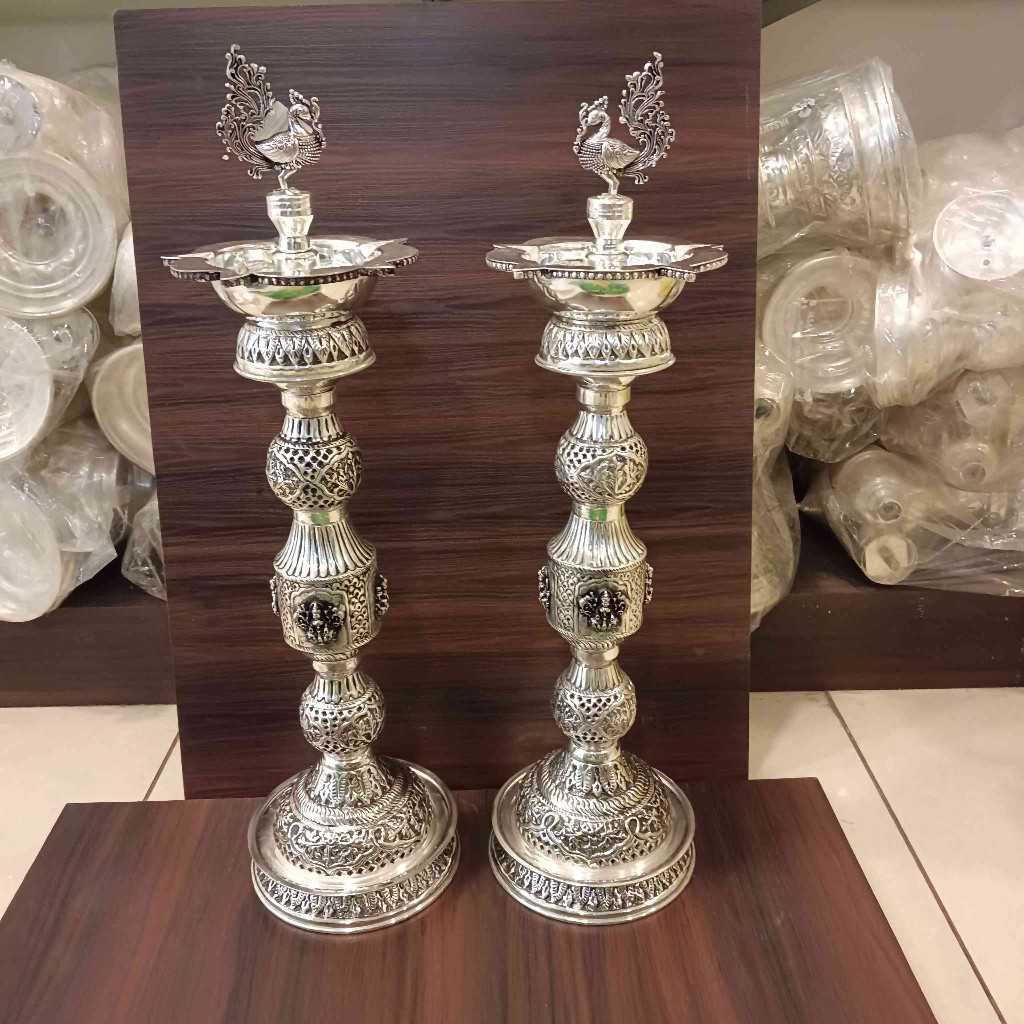 GS Antiq Ashtalakshmi Diya Pair 22 Inch