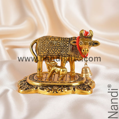 Cow N Calf Golden Antiq Small