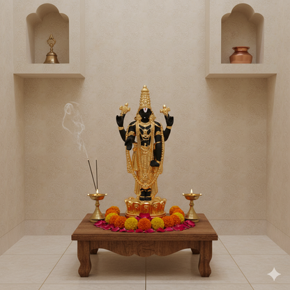 Gold Plated Balaji Idol 8