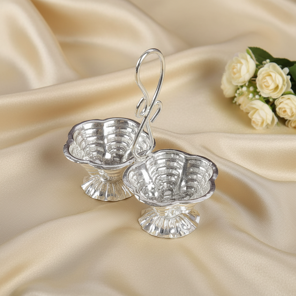 german silver sindhoor dani return gift 