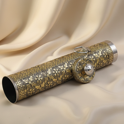 Antique oxidized minakari incense holder