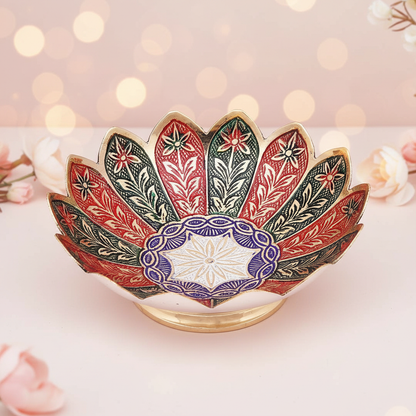 brass minakari kamal bowl housewarming return gift