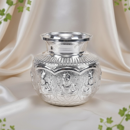 german silver ashtalakshmi kalash pooja decor