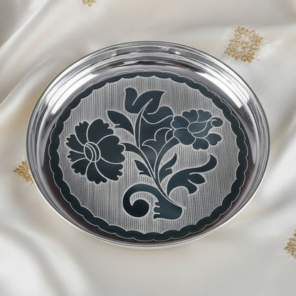 GS PLAIN FLOWER ENGRAVE PLATE 6