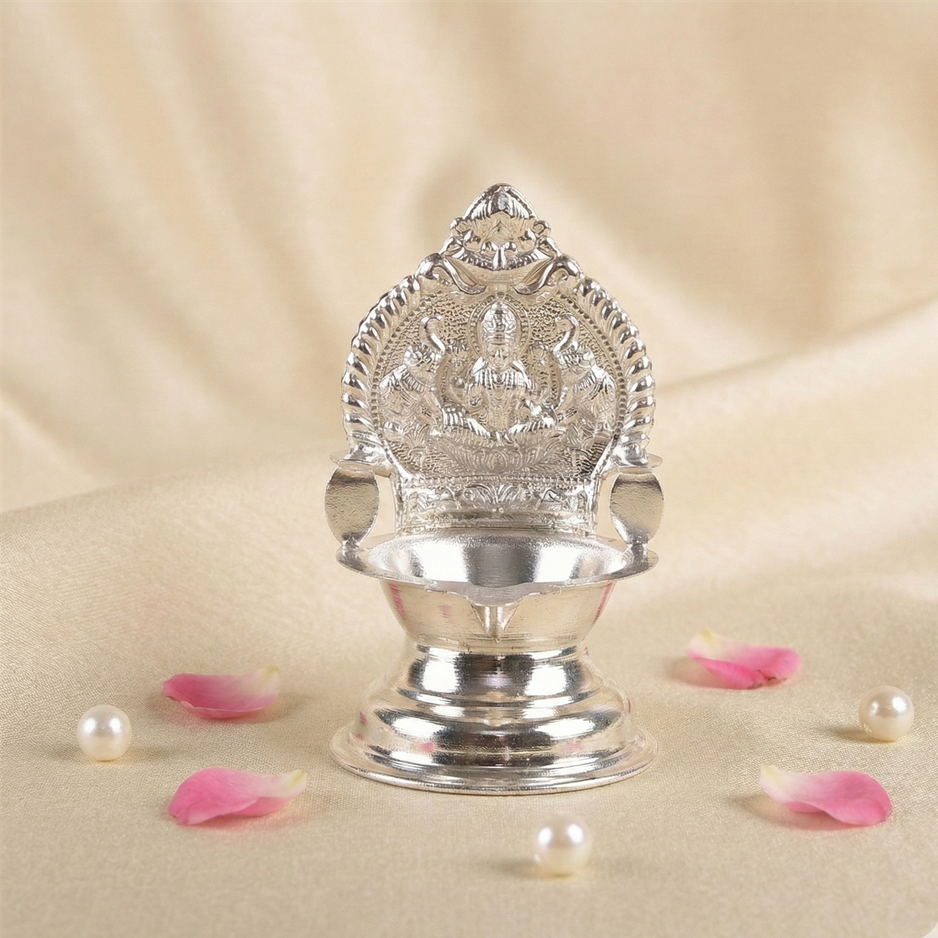 German Silver Kamakshi Deepam
