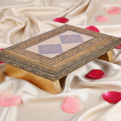 Golden Oxidized Chowki 7x10