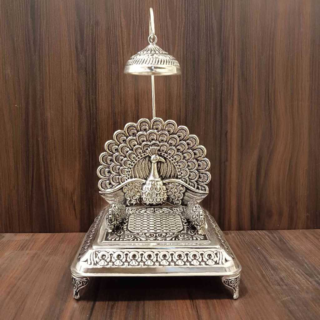 Antiq German Silver Singasan Square 4.5 Inch