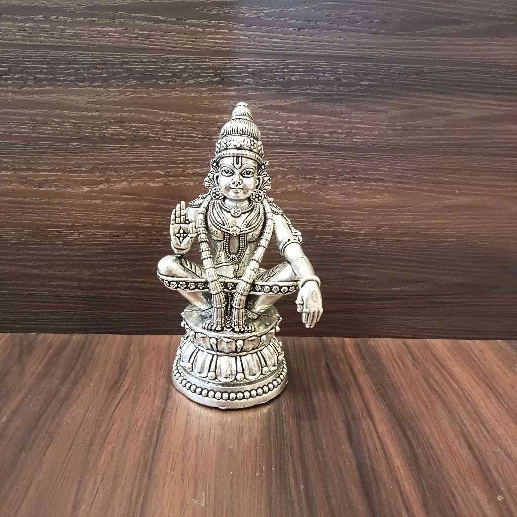 Antiq German Silver Ayappa Idol 4Inch