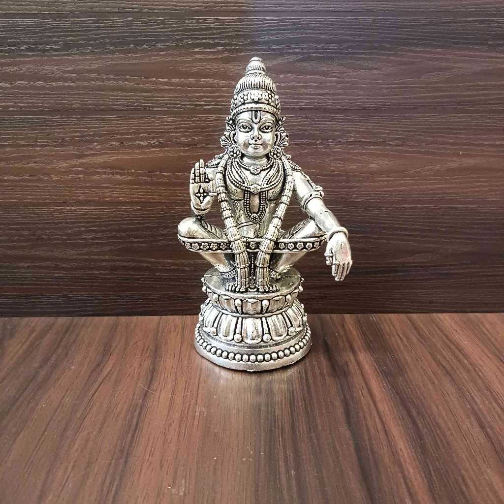 Antiq German Silver Ayappa Idol 5Inch