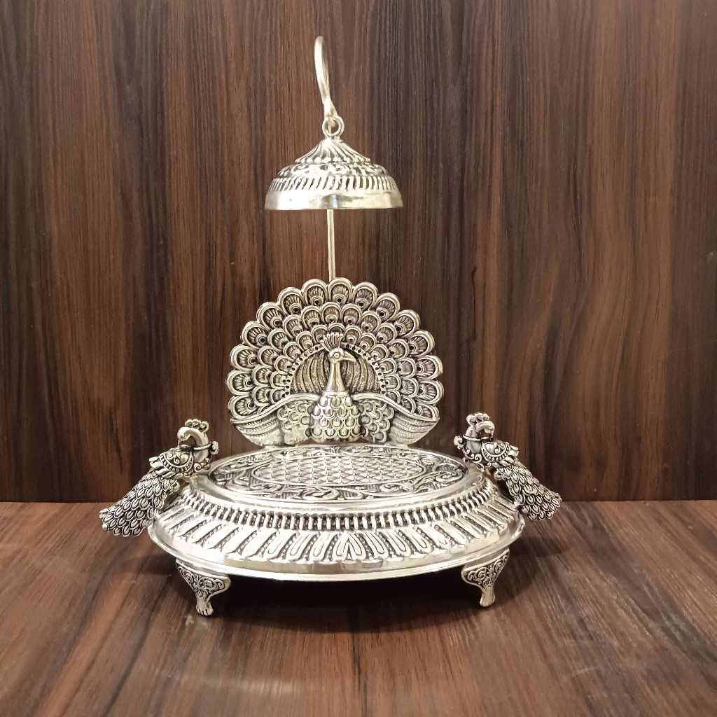 Antiq German Silver Singasan Oval 6x4 Inch