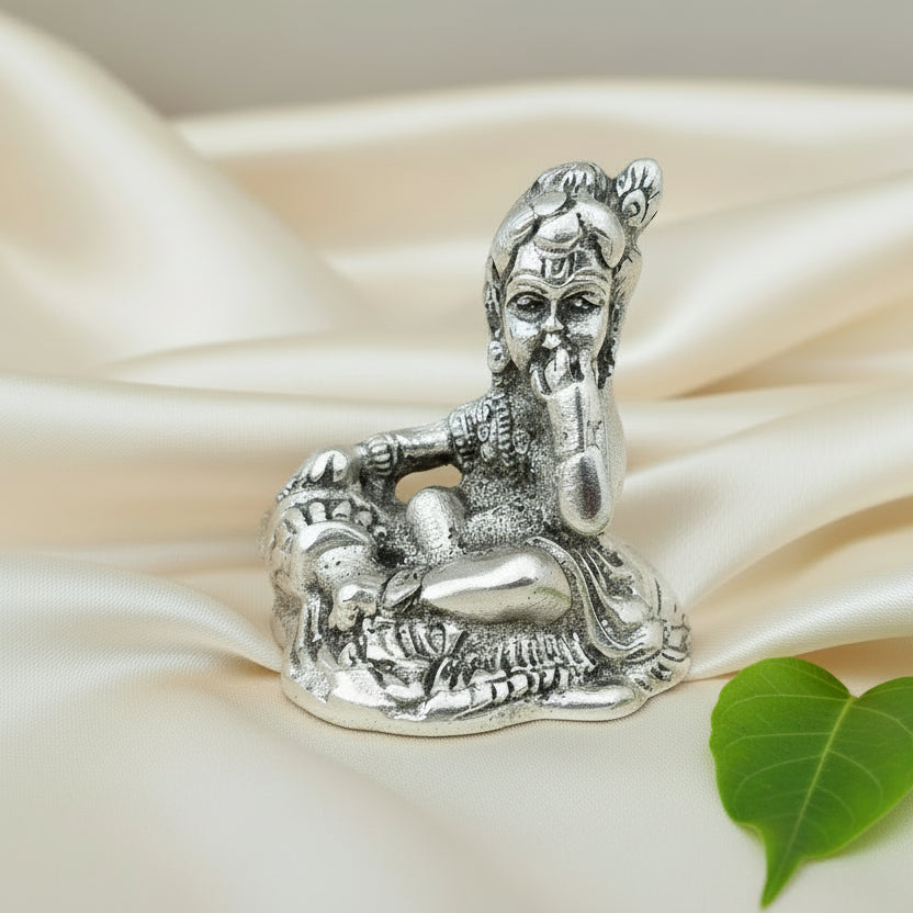LADDU GOPAL MINI SILVER ANTIQ