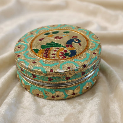 Minakari Pastel Peacock Box Assorted Colours