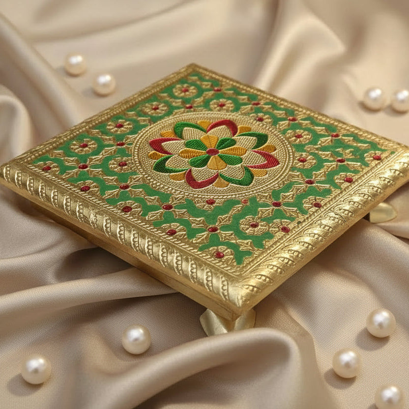 Rangoli Pastel Colour Chowki 6x6