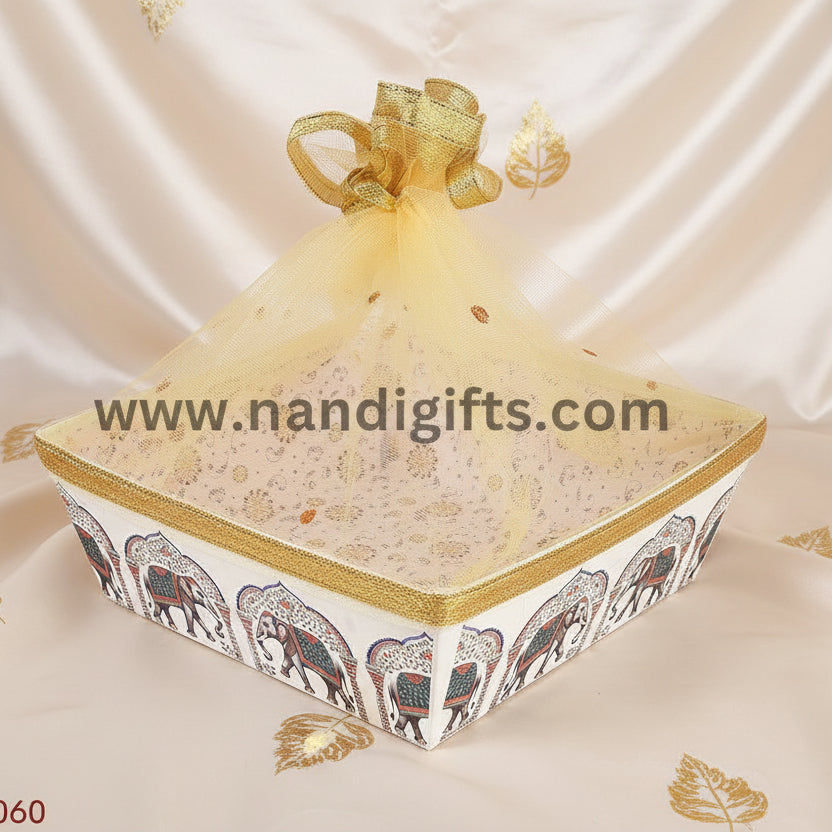 Square Hamper 8x8 Assorted Prints